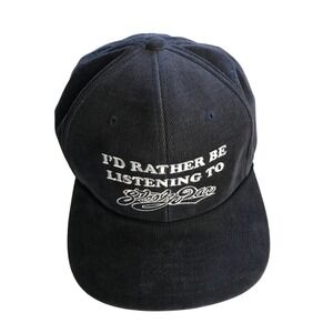 Steely Dan Corduroy Snapback Hat Richardson Outdoor Navy Blue Rope Cap Fan Merch